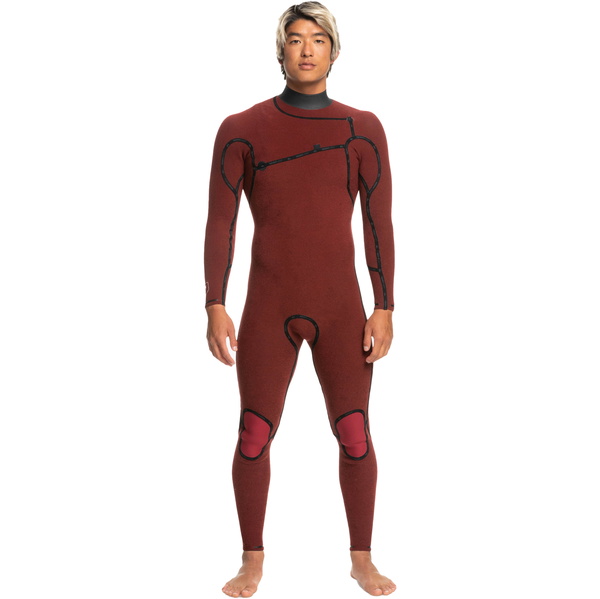 2024 Quiksilver Mens Highline 3/2mm Chest Zip Våddragt EQYW103157 - Black